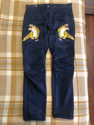 G-Star Elwood 5622 3D tapered w33 L34 Muay Thai Sateen Print Pharrell