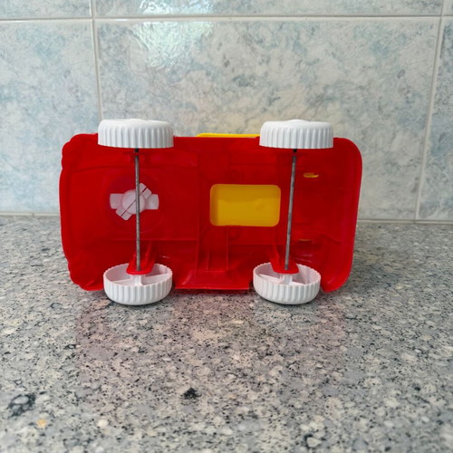 Plastic Toy Firefighter Dog Truck used for kids