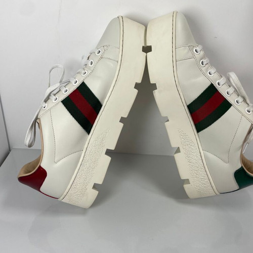 Gucci Ace sneakers like new, white, size 38.5 (real 39)