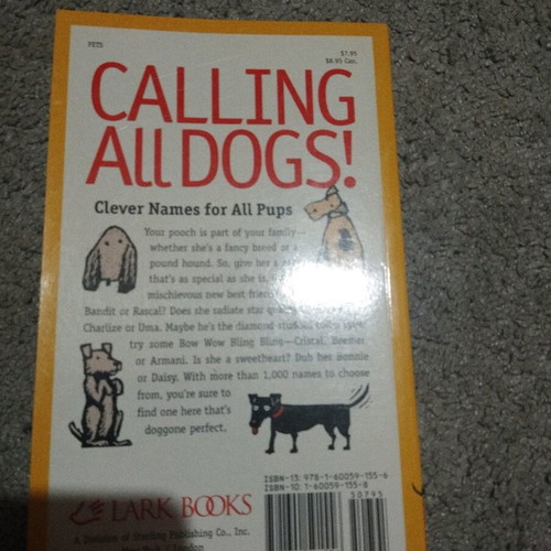 Calling All Dogs book like new in English for dog names
