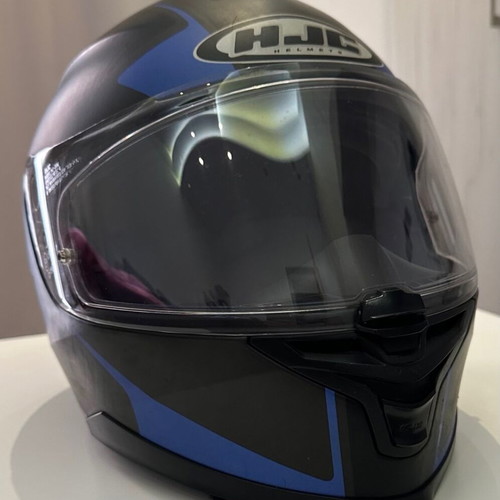 HJC IS 17 helmet used with leather fabric and scratches