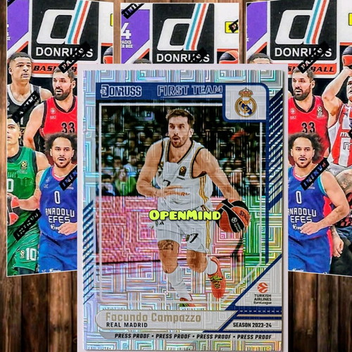 Campazzo Real Madrid Donruss Euroleague 2024-25 Press Proof Card new