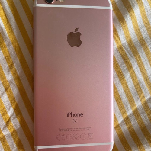 iPhone 6s used with cracked screen, pink, 16GB