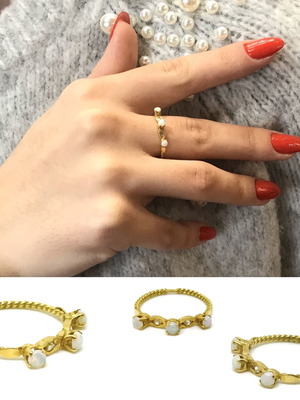 Δαχτυλίδι 18k με όπαλ και διαμάντια καινούργιο