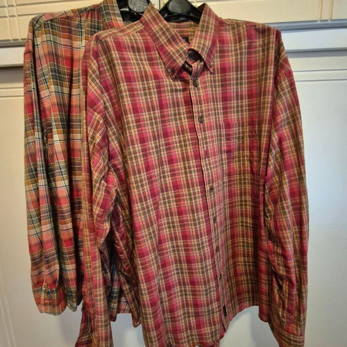 Gant men's shirt 3XL red checked cotton like new