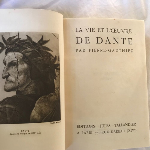 The Life and Work of Dante Alighieri used book in French