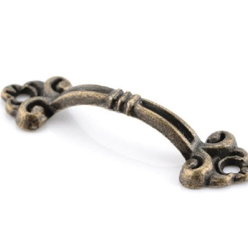 Vintage handle for boxes new, zinc alloy