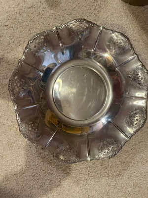 Vintage silver-plated decorative bowl like new