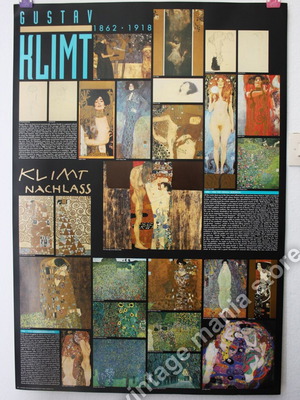 Плакат Gustav Klimt 1862-1918 68x98см нов, Италия 1992