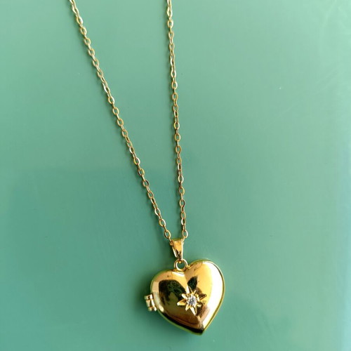 Stainless Steel Heart-Shaped Necklace new
