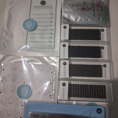 Prosopo Lash Extensions Professional Set new with C8, C9, C10, C11
