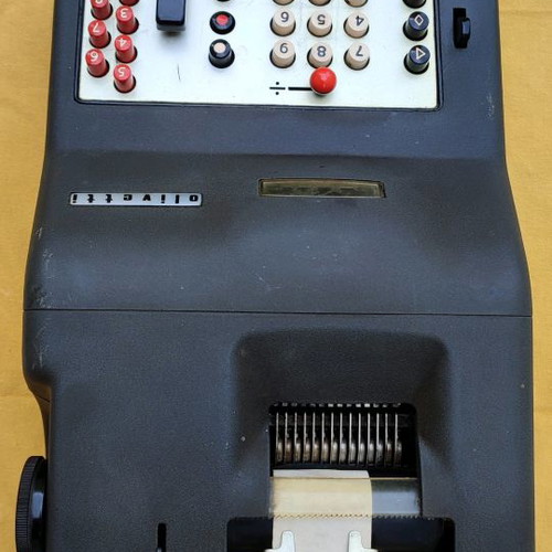 Olivetti MC 14 used electric printing calculator 1948