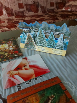 Картички с пожелания като ново, комплект от 8 броя