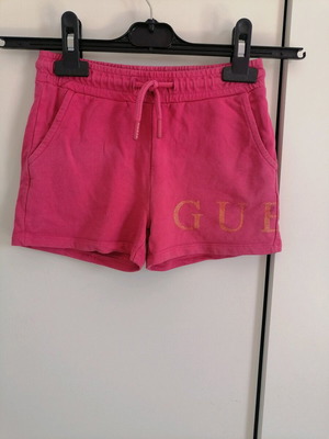 Guess kids shorts used, fuchsia, age 5