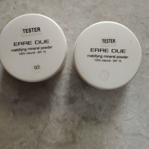 Erre Due 4 matte loose powders and matte cream concealers lightly used