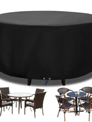 Funshot round garden table cover Ø130 x 70 cm, 420D Oxford