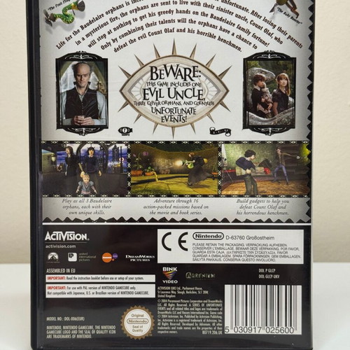 Lemony Snicket's A Series Of Unfortunate Events Nintendo GameCube used