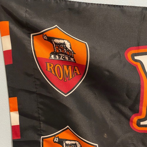 Large Roma Champion 2001 Flag new with pole holder