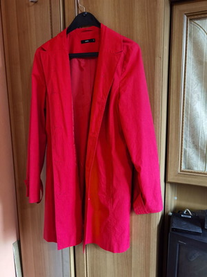 Women's stylish red coat Zero used, size XL 42