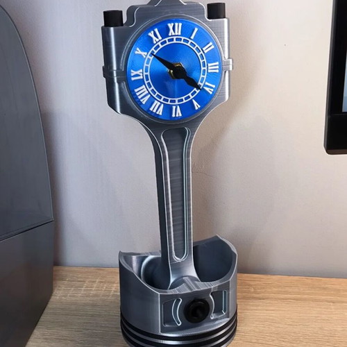 Piston Clock tabletop new, analog