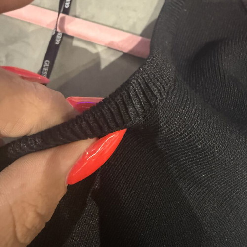 Guess knit dress large new black