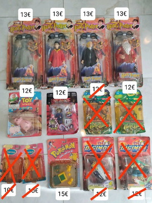 Vintage παιχνίδια καινούργια, συλλογή 7 φιγούρων από παιδικές ταινίες