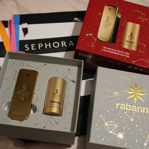 Paco Rabanne 1 Million gift set new men's 100ml perfume with 75ml stick deodorant
