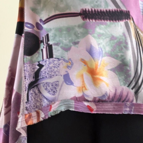 Custo Barcelona 100% silk blouse like new, pink and yellow, size S