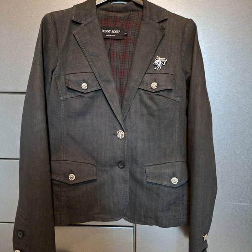 Denny Rose denim jacket grey-blue like new with lining