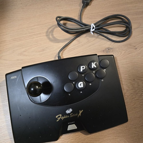 ASCII Fighter Stick X Sega Saturn controller used