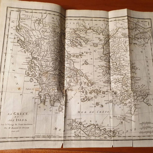 1789 Accompanying Volume with Maps for Anacharsis Used