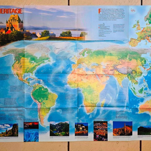 World Heritage 2007-2008 map by National Geographic