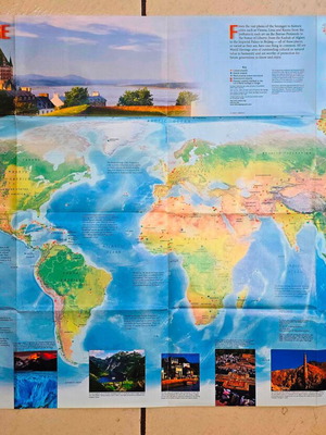 Χάρτης World Heritage 2007-2008 από National Geographic
