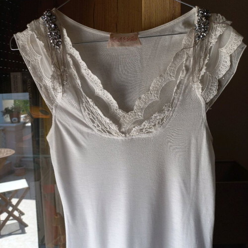 Blouse white size M used, worn slightly