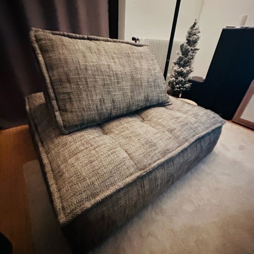 Classic Home Element Square Lounge Chair gray new