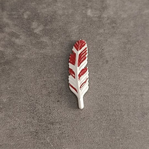 Playmobil red and white feather
