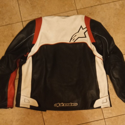 Alpinestars leather men's motorcycle jacket 4XL like new