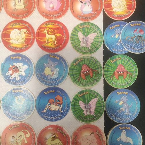 Pokemon caps used, pack of 40 pieces
