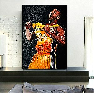 Kobe Bryant 24 LA Lakers NBA Premium Canvas Αφίσα καμβάς