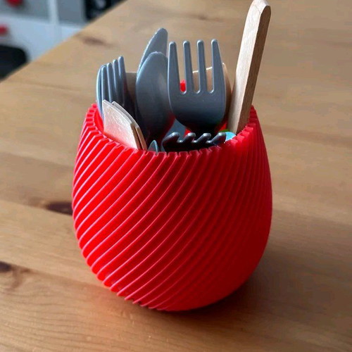 Modern spiral container for brushes, pencils, plants and more new