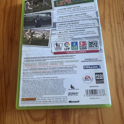 Fifa 09 Xbox 360 game