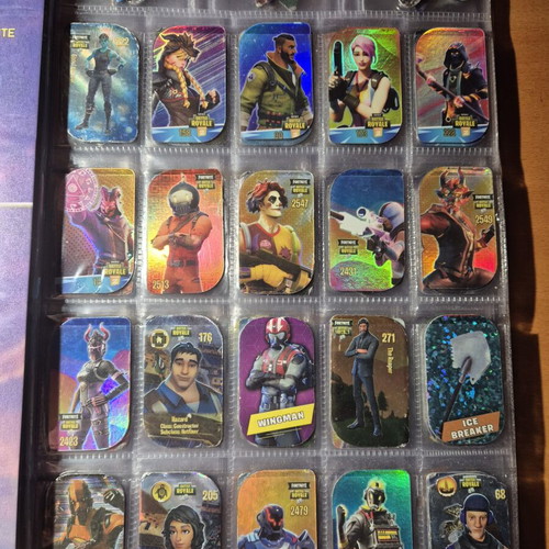 Fortnite metal tags albums like new, pack of 2