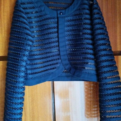 Miss Azur Blue Mid-Length Cardigan New For 12 Years Old