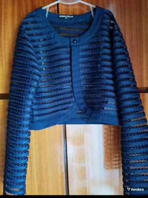Miss Azur Blue Mid-Length Cardigan New For 12 Years Old