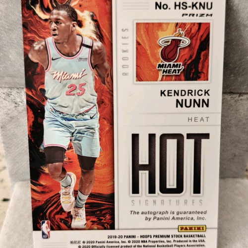 Kendrick Nunn PAO BC RC autograph new