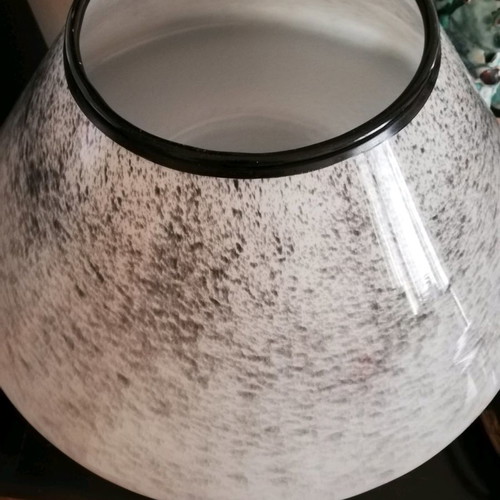 Glass table lamp used