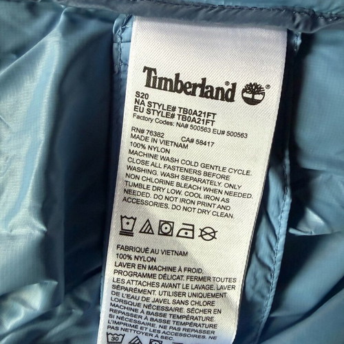 Μπουφάν Timberland ανδρικό νέο, αδιάβροχο, δίχρωμο, μέγεθος M