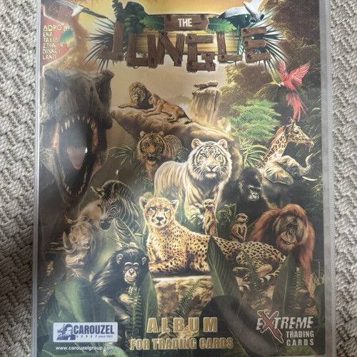 The Jungle Carouzel animal trading cards album