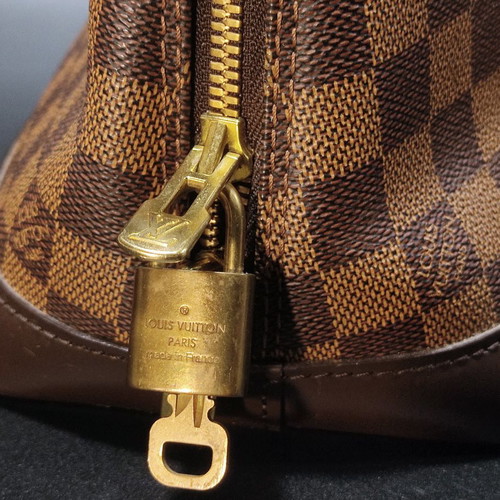 Louis Vuitton Alma Damier Ebene bag used, brown, size PM