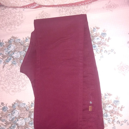 Zara men's pants used, fabric, size 42, red